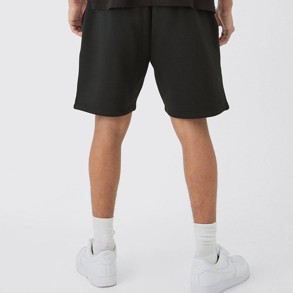 Relaxed Mid Length Waffle Applique Shorts